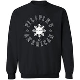 Filipino American White Sun Unisex Crewneck Pullover Sweatshirt